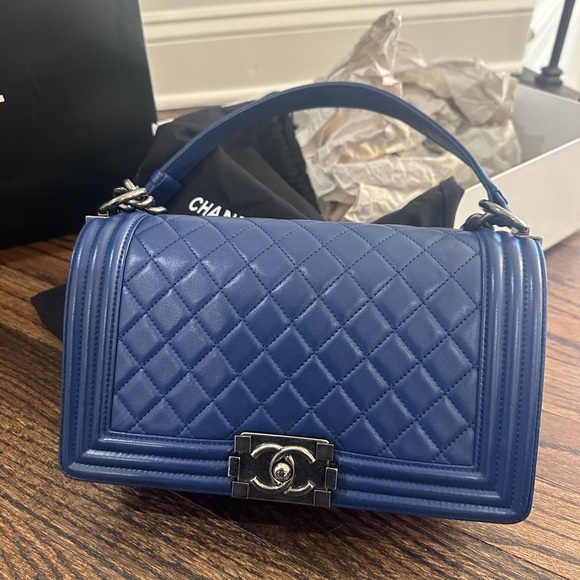 CHANEL Handbags - Gorgeous brand new Chanel Boy!With shopping bag, original receipt,& dust bag
